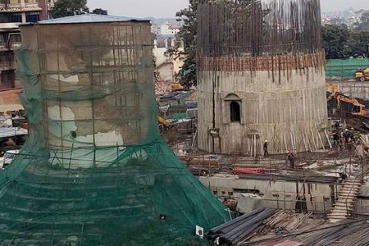 धरहरा पुनःनिर्माणको ३२ प्रतिशत काम सम्पन्न