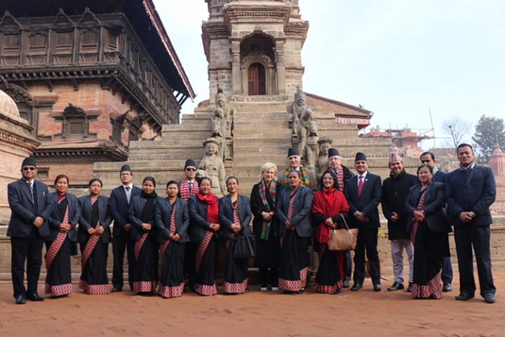 बेल्जियमकी राजकुमारी एस्ट्रिडको भक्तपुर भ्रमण (फोटोफिचर)