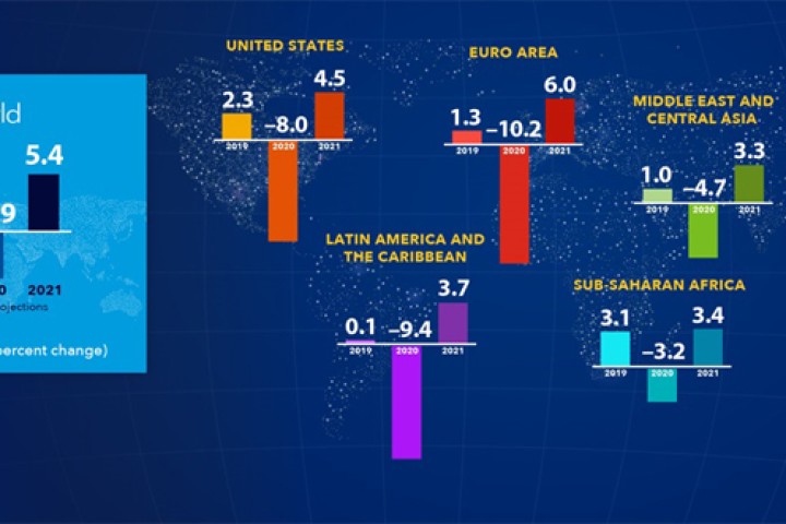 यसवर्ष विश्वको आर्थिक वृद्धि ५ प्रतिशत ऋणात्मक हुने, कुन देशको कति