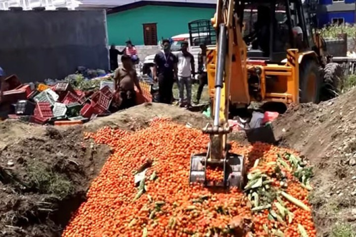 बाहिरबाट ल्याएको तरकारी खाल्डोमा गाड्न थालेपछि कृषि मन्त्रालयद्वारा गृहलाई पत्र