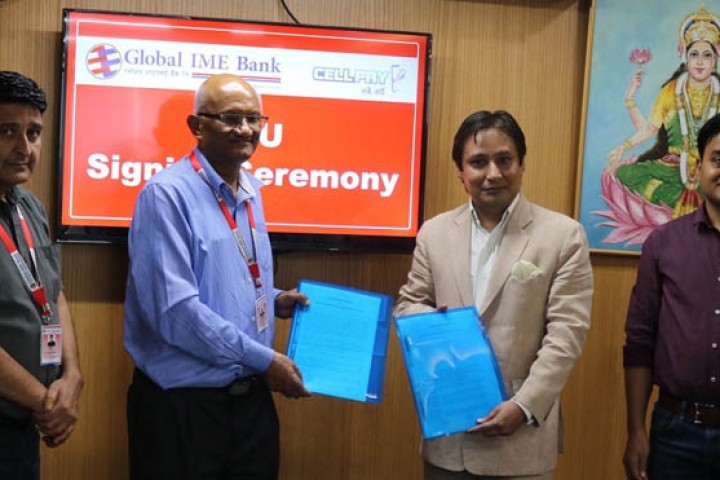 ग्लोबल आइएमई बैंक र सेलपेबीच भुक्तानी सम्झौता
