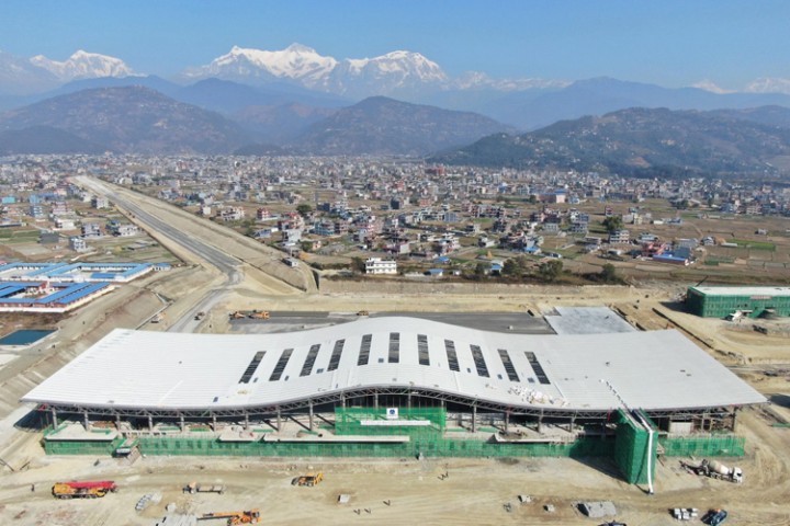 पोखरा अन्तर्राष्ट्रिय विमानस्थलको काम धमाधम हुँदै, भौतिक प्रगति ६४ प्रतिशत