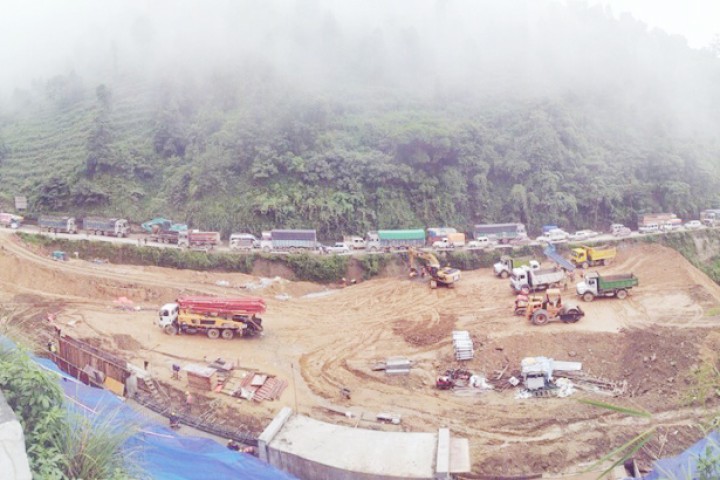 नागढुंगा-नौबिसे सुरुङमार्गको कामले गति लियो, असोजदेखि सुरुङ खन्न सुरु गरिने