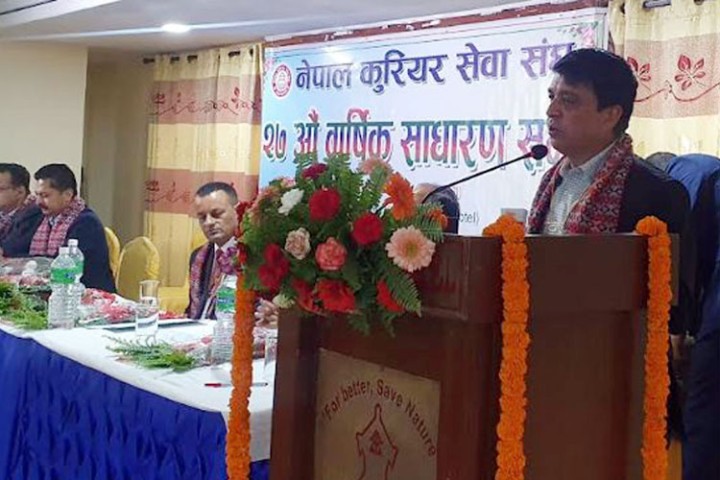 कोभिडमा अर्थतन्त्र चलायमान बनाउन कुरियर सेवाको भूमिका महत्वपूर्ण : ढकाल