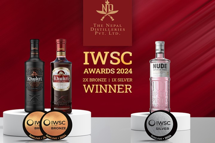 इन्टरनेशनल वाइन कम्पिटिसनमा नेपाल डिस्टिलरिजले पायो तीन मेडल