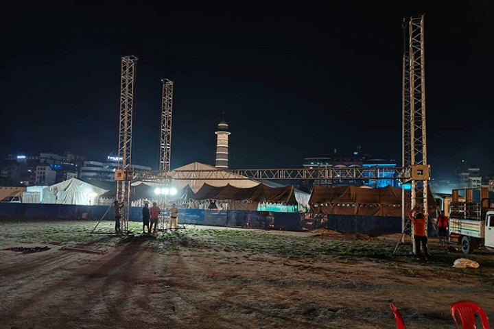 महानगरले टुँडिखेल, तीनकुने र हाँडीगाउँमा टी २० विश्वकपको लाइभ देखाउँदै