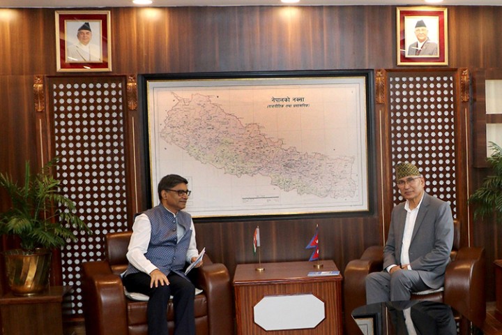 अर्थमन्त्री पौडेल र भारतीय विदेश सचिव मिस्री बीच शिष्टाचार भेटवार्ता