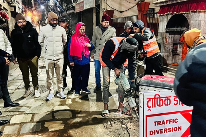 मेलम्ची खानेपानीको पाइप बिच्छ्याउने काम शीघ्र पूरा गर्न निर्देशन