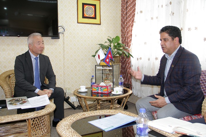 नेपाली वस्तु निर्यातमा सहयोग गर्ने जापानी राजदूतको प्रतिबद्धता