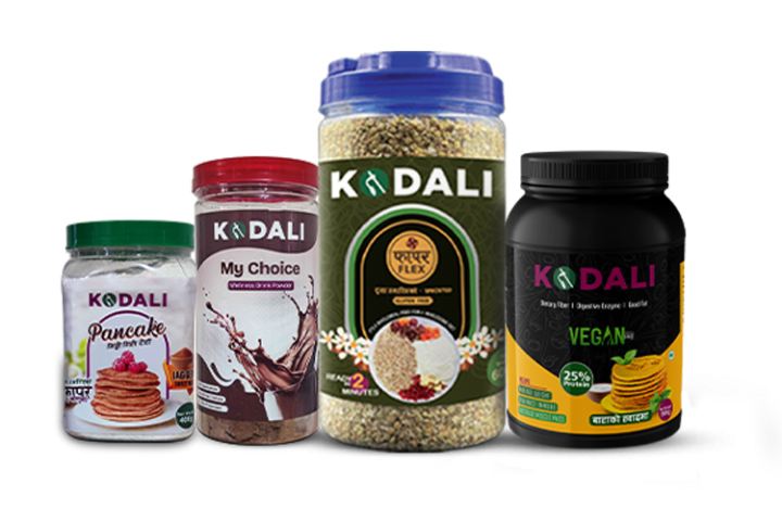 कोदालीको फाफर फ्लेक्स, भिगन प्रो र प्यानकेक बजारमा